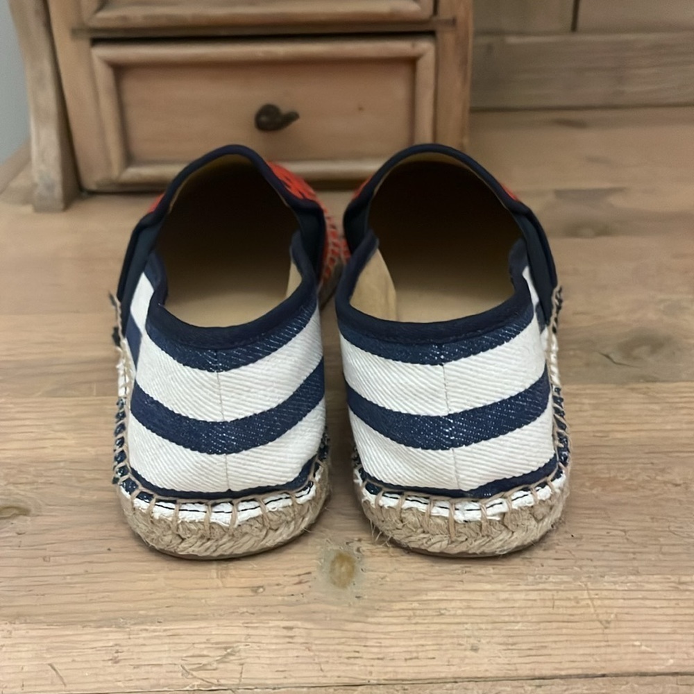 Talbots Espadrilles “Izzy Star” Flats Size 8 Patriotic American Red White & Blue - Picture 4 of 9